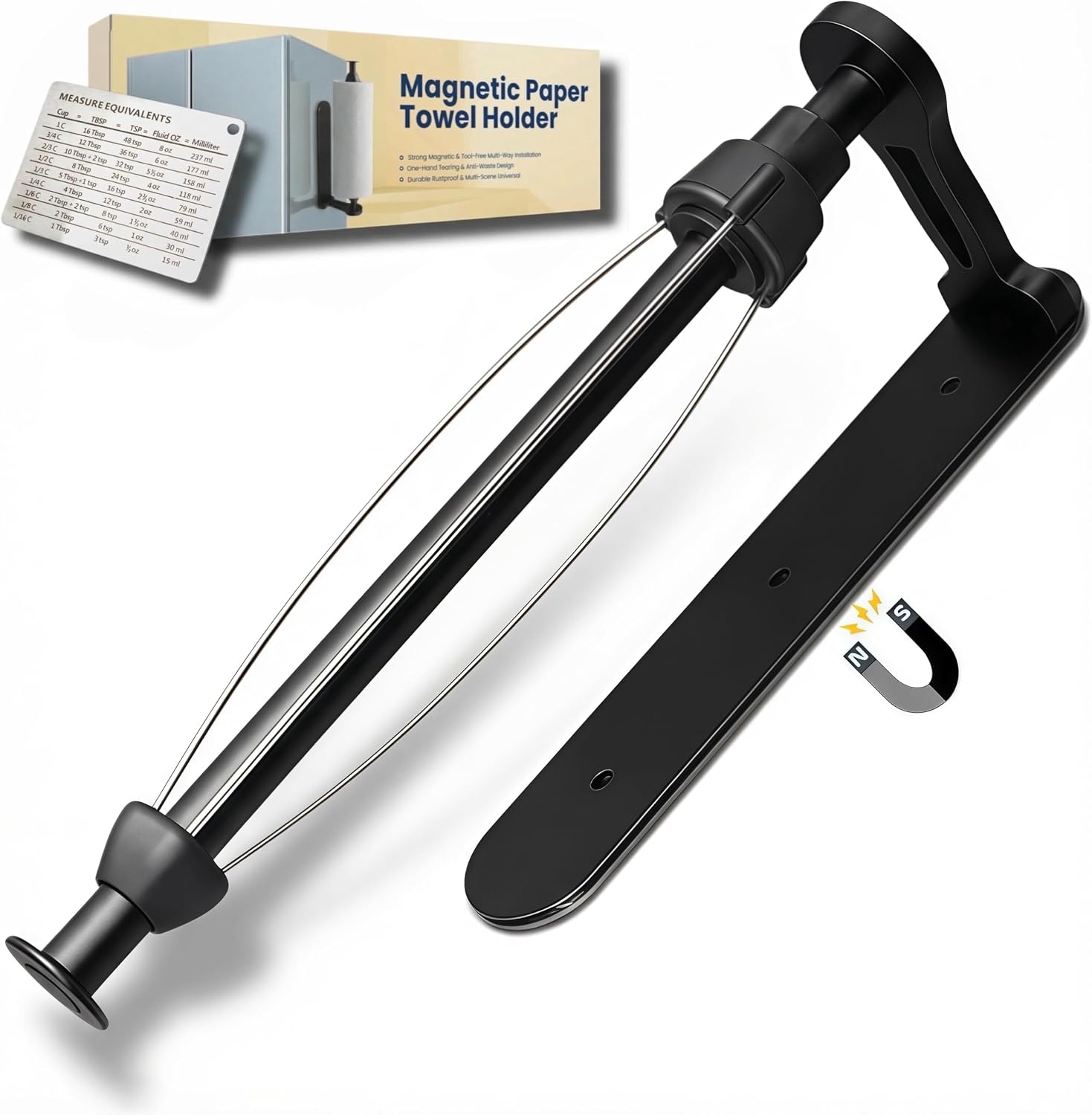 Magnetic Paper Towel Holder for Fridge, Kitchen, Bathroom, Garage, Rv